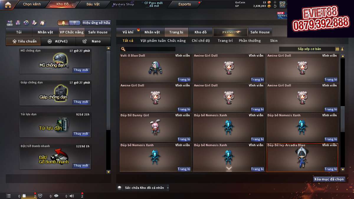 shop acc cf uy tin gia re